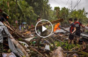 Filipinos schwanken vor der Zerstörung durch den Super-Taifun Fung-wong
