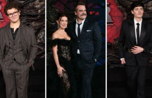 David Harbour und Millie Bobby Brown besuchen die Premiere von „Strangers Things“ inmitten eines Dramas